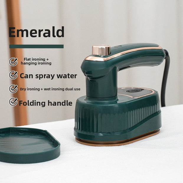 Green iron with features listed on a white background
