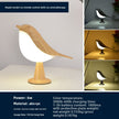 Bird-shaped lamp with remote control and car aromatherapy feature, displayed on a white background.