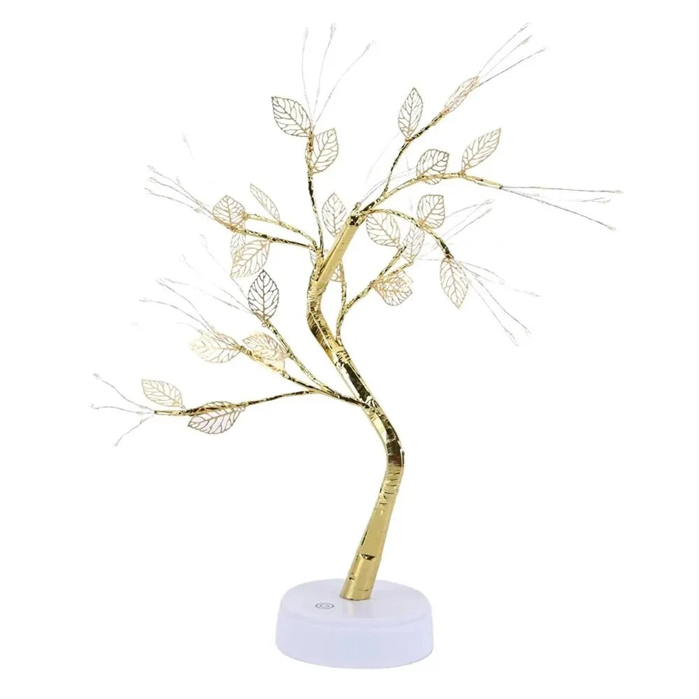 Decorative LED branch tree on a white background
