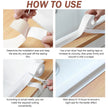 Instructions on how to use sealing tape with text and images of hands applying tape.