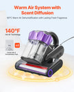 Hot air dehumidifier with scent diffusion system on a white background